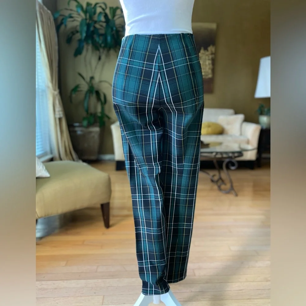 Ann Taylor Petite High Waist Audrey Pant in Plaid, Size OP, MSRP $109 - Picture 5 of 16